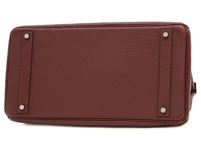 Hermès Hermes Birkin 40 Handtasche in Rouge H Rot - Ansicht 6