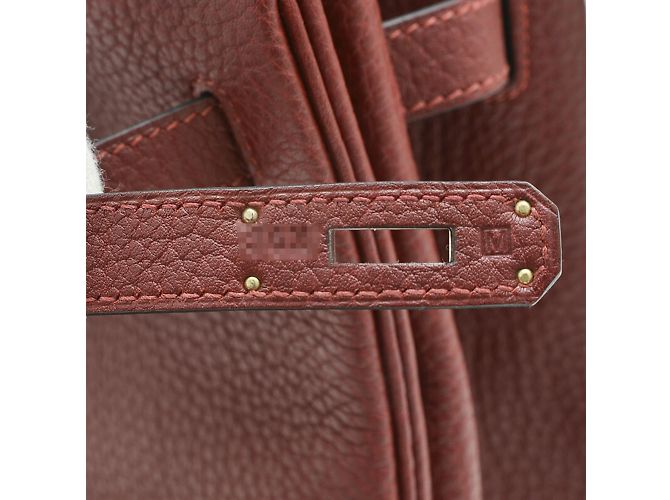 Hermès Hermes Birkin 40 Handtasche in Rouge H Rot - Ansicht 7