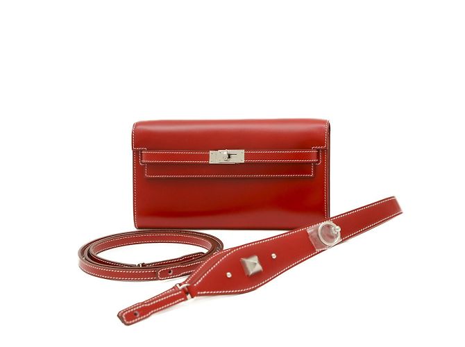 Hermès Hermes Kelly To Go Lock Shoulder Bag Red - view 7