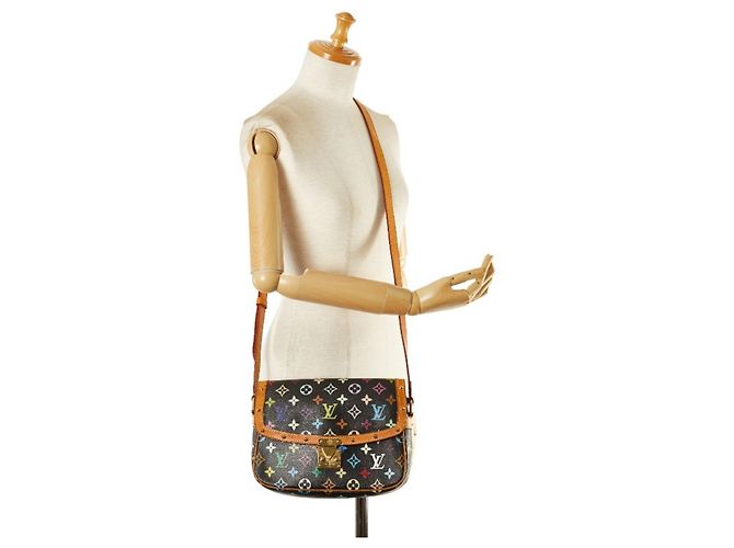 Sologne Schultertasche Monogramm Multicolor Louis Vuitton Braun Schwarz Mehrfarben - Ansicht 9