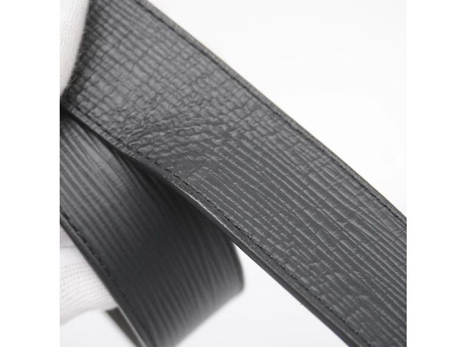 Cintura Slender Epi Santur Louis Vuitton Nero - vista 10