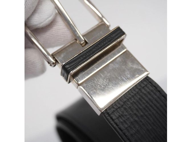 Cintura Slender Epi Santur Louis Vuitton Nero - vista 7