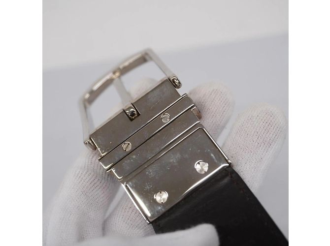 Cintura Slender Epi Santur Louis Vuitton Nero - vista 8