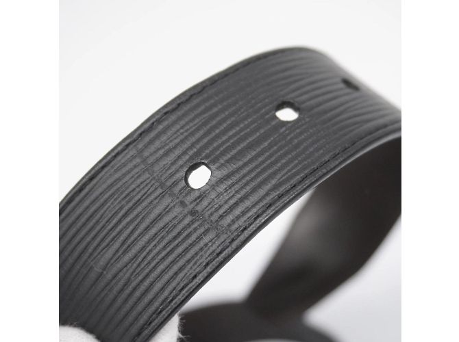 Cintura Slender Epi Santur Louis Vuitton Nero - vista 9