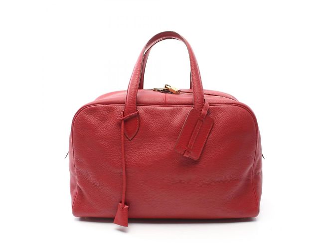 Hermès Borsa Tote Hermes Victoria Elan 38 Rosso - vista 2