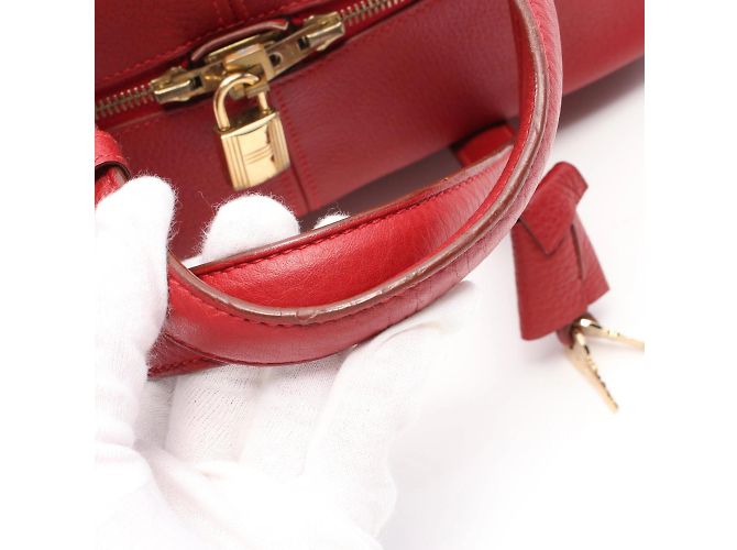 Hermès Borsa Tote Hermes Victoria Elan 38 Rosso - vista 9