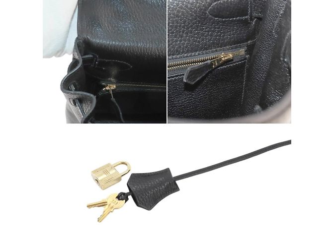 Hermès Kelly GM Rucksack Schwarz - Ansicht 7