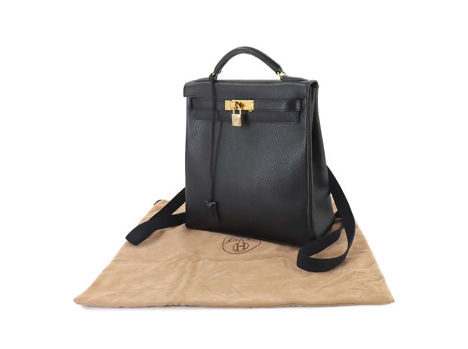 Hermès Kelly GM Rucksack Schwarz - Ansicht 8