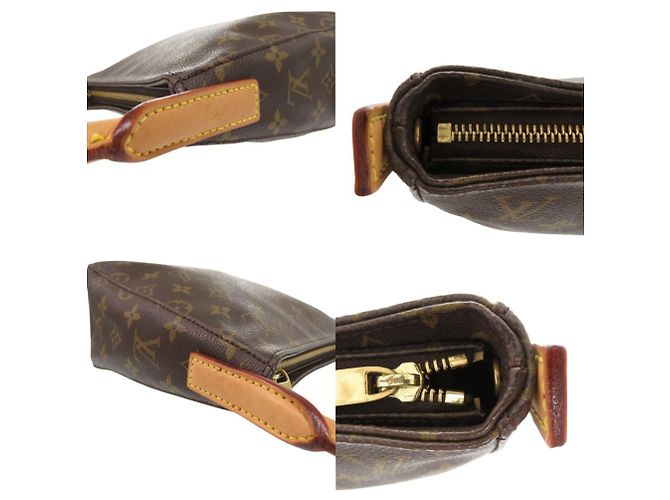 Borsa a Spalla Looping MM Monogramma Louis Vuitton Marrone - vista 11