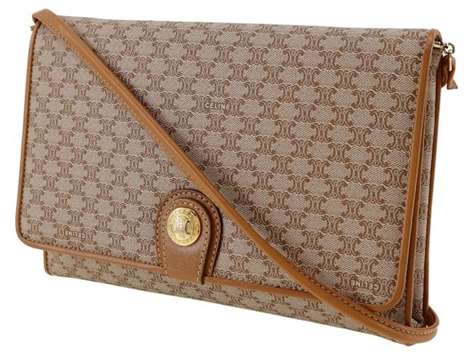 Céline Borsa a Spalla Celine Macadam Beige - vista 2