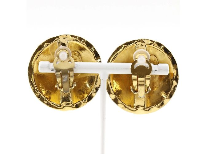 Orecchini a clip placcati in oro Chanel Coco Mark - vista 3