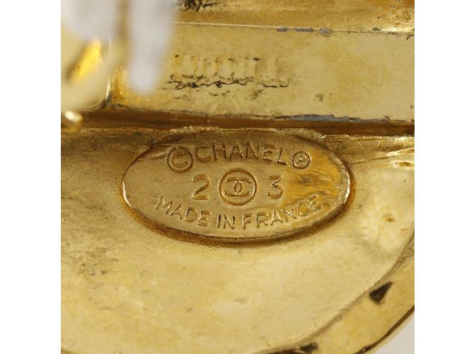 Orecchini a clip placcati in oro Chanel Coco Mark - vista 5
