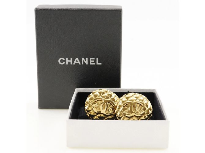 Orecchini a clip placcati in oro Chanel Coco Mark - vista 6