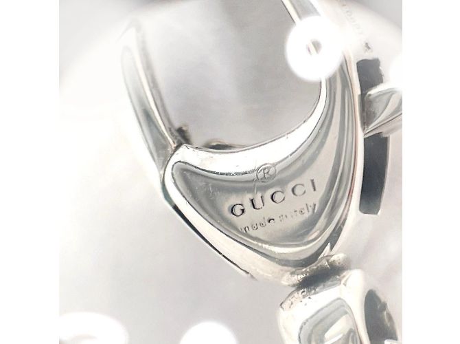 Pulseira de charme prateada Gucci GG Marmont - vista 4