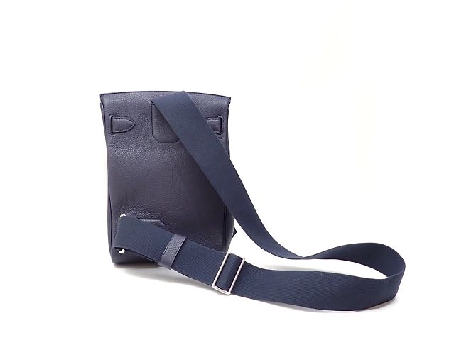 Hermès Borsa a tracolla Hermes Kelly Akkad PM Blu Blu navy - vista 2
