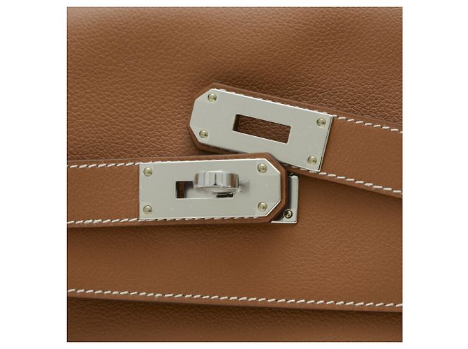 Hermès Borsa Hermes Kelly PM D'oro Cammello - vista 3