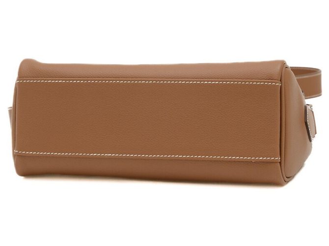 Hermès Borsa Hermes Kelly PM D'oro Cammello - vista 6