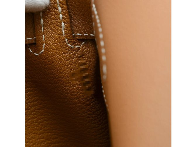 Hermès Borsa Hermes Kelly PM D'oro Cammello - vista 7