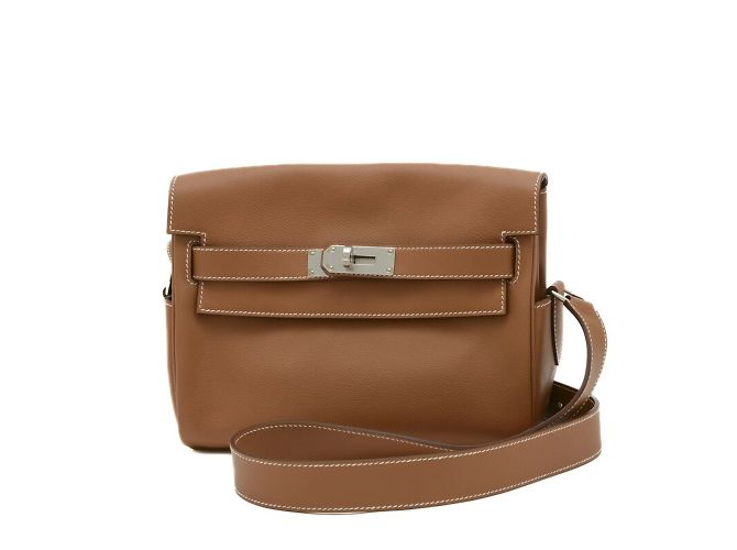 Hermès Borsa Hermes Kelly PM D'oro Cammello - vista 8