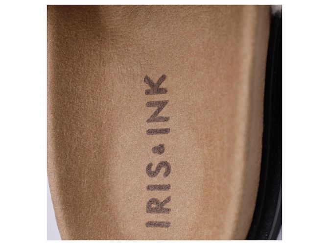 Iris & Ink Poppy Fleece-Slides aus weißer Wolle Roh - Ansicht 7