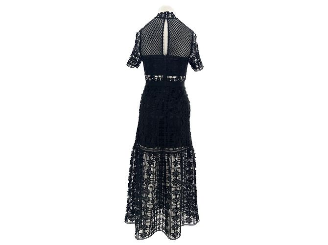 Self portrait Self-Portrait Kleid T.US 4 Polyester Schwarz - Ansicht 2