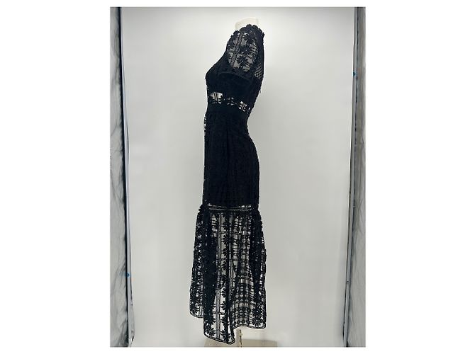 Self portrait Self-Portrait Kleid T.US 4 Polyester Schwarz - Ansicht 4
