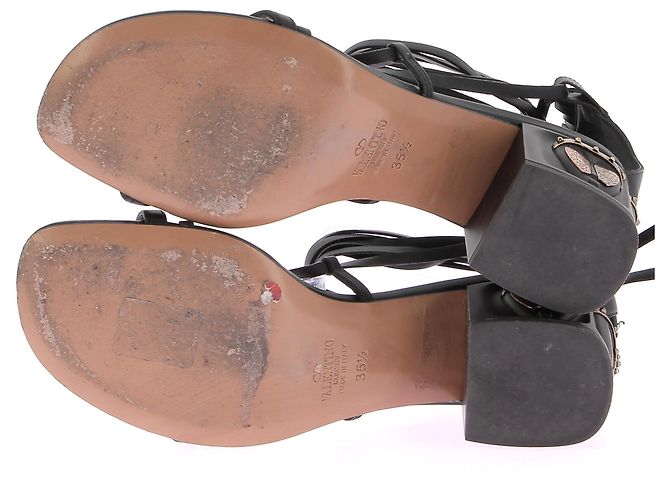 Sandali Valentino Garavani T.EU 35.5 Pelle Nero - vista 7