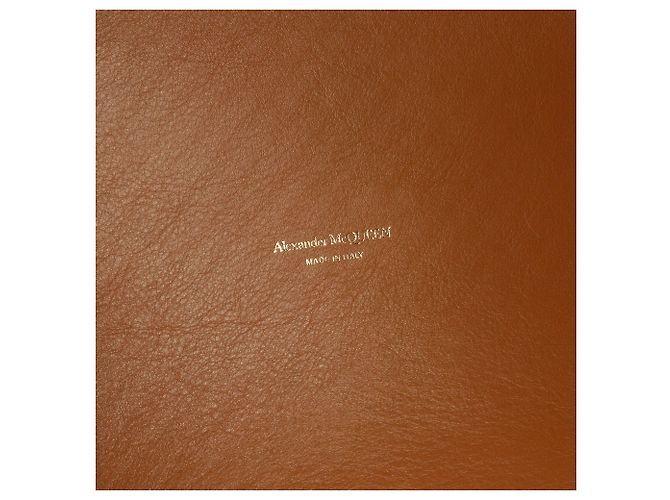 Alexander McQueen Grand Tote en Raffia Marron The Bow - vue 7