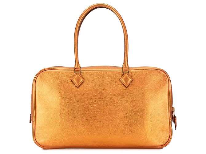Hermès Arancione Metallico Capra Coromandel Plume Elan 28 - vista 3
