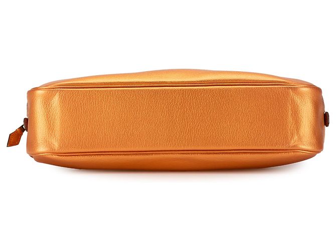 Hermès Arancione Metallico Capra Coromandel Plume Elan 28 - vista 4