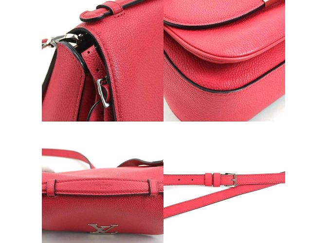 Borsa a spalla in pelle Louis Vuitton Parnassus Vivienne NM Rosa - vista 3