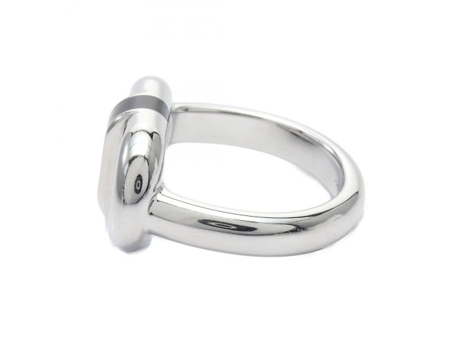 Hermès Hermes Maillon Chaine d'Ancre Noir Ring Black Silvery - view 3