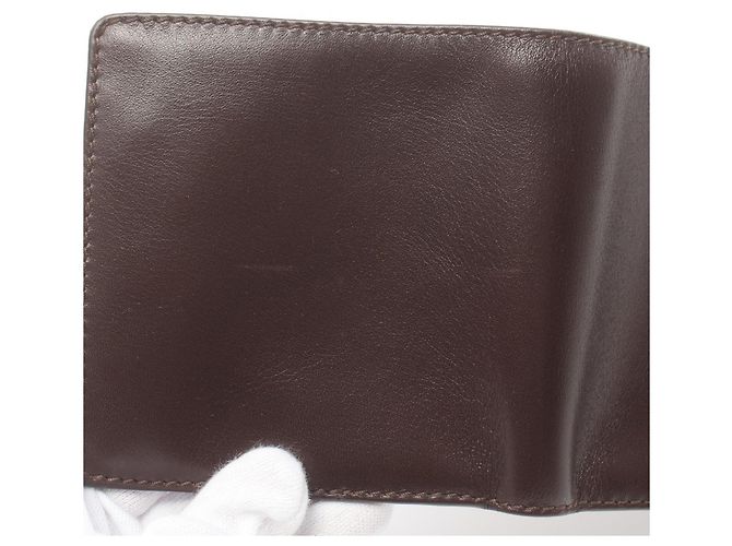 Chanel Coco Mark Bi-fold Wallet Brown - view 8