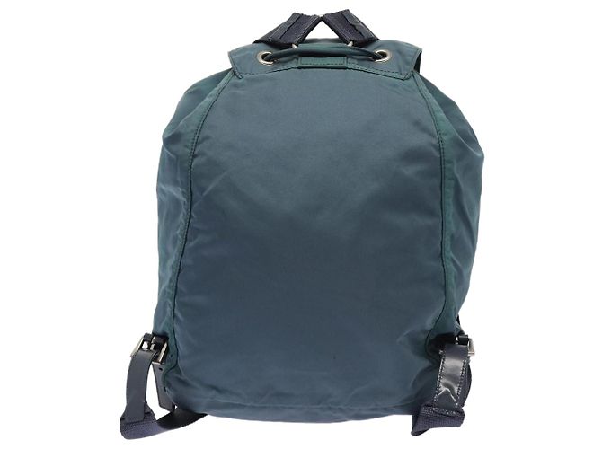 PRADA Backpack Nylon Blue Silver Auth 85634 Silvery - view 2