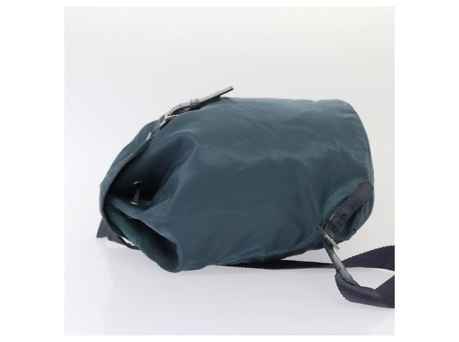 PRADA Backpack Nylon Blue Silver Auth 85634 Silvery - view 4