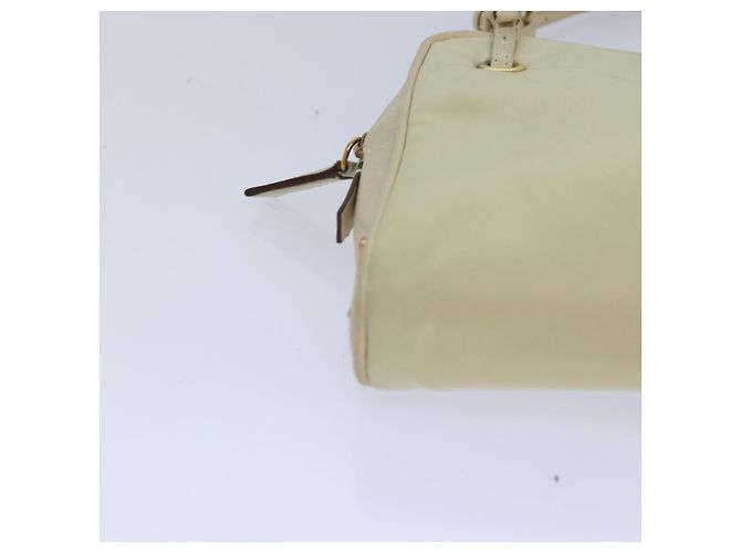 PRADA Borsa a Mano Nylon Oro Beige Auth 85224 D'oro - vista 14