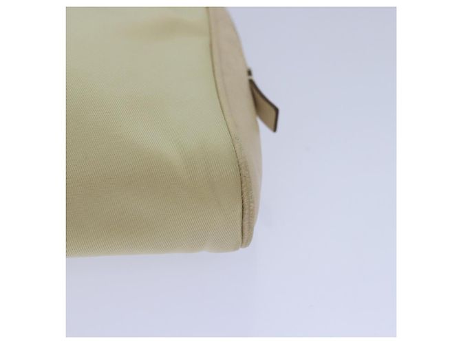 PRADA Borsa a Mano Nylon Oro Beige Auth 85224 D'oro - vista 15