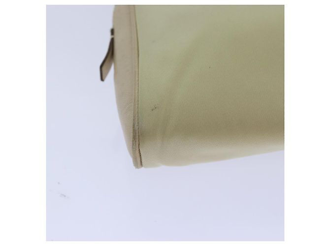 PRADA Borsa a Mano Nylon Oro Beige Auth 85224 D'oro - vista 16
