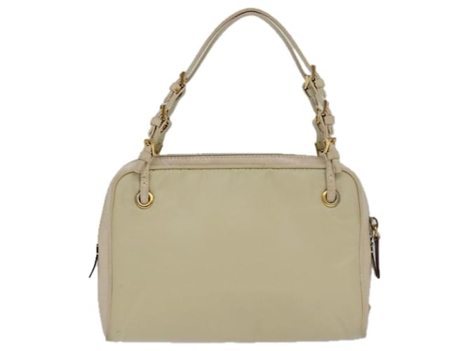 PRADA Borsa a Mano Nylon Oro Beige Auth 85224 D'oro - vista 2