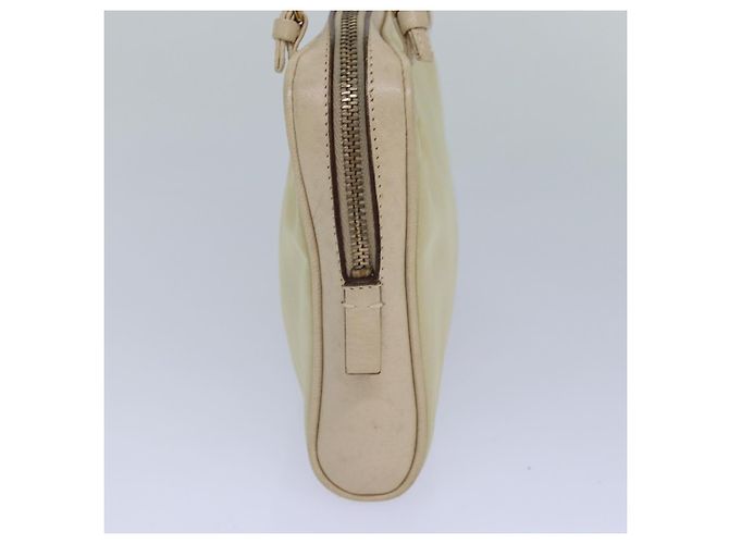 PRADA Borsa a Mano Nylon Oro Beige Auth 85224 D'oro - vista 4