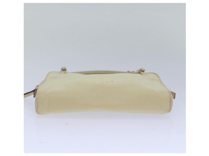 PRADA Borsa a Mano Nylon Oro Beige Auth 85224 D'oro - vista 5