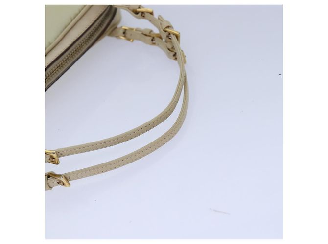 PRADA Borsa a Mano Nylon Oro Beige Auth 85224 D'oro - vista 7