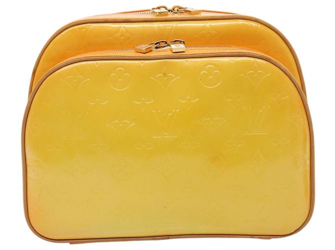 LOUIS VUITTON Zaino Marley Monogram Vernis Giallo M91040 LV Auth ep5066 - vista 13