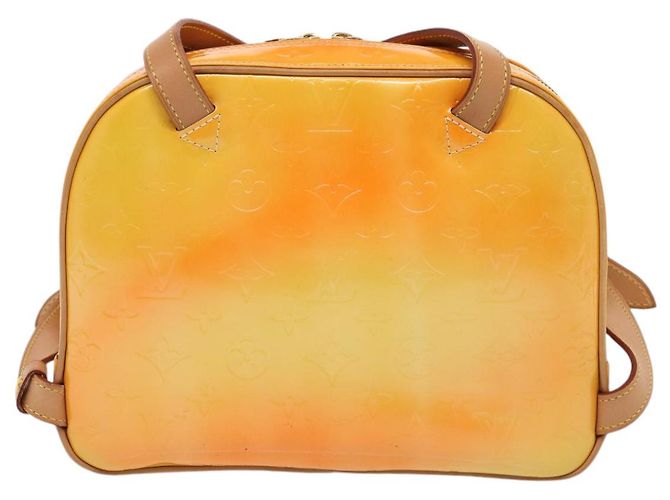 LOUIS VUITTON Zaino Marley Monogram Vernis Giallo M91040 LV Auth ep5066 - vista 2