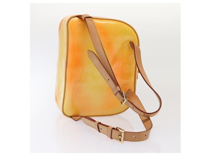 LOUIS VUITTON Zaino Marley Monogram Vernis Giallo M91040 LV Auth ep5066 - vista 7