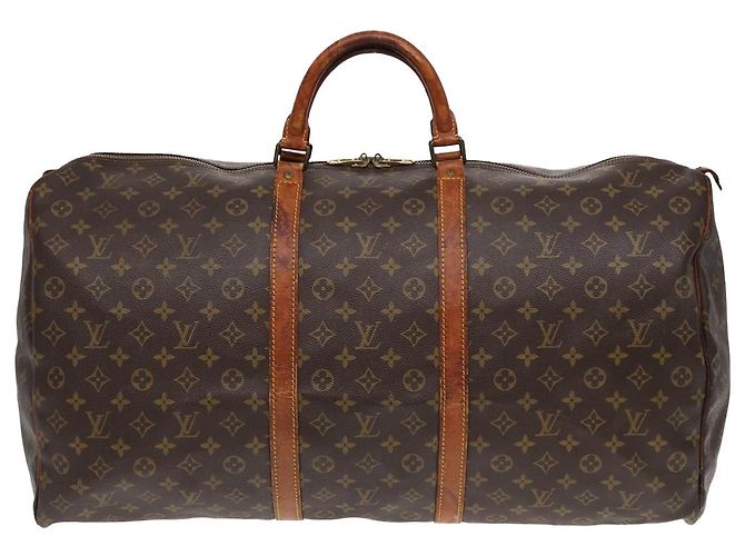 LOUIS VUITTON Monogram Keepall 60 Borsa Boston M41422 LV Auth 85116 Monogramma - vista 13