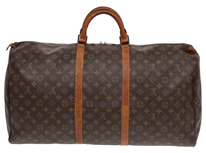 LOUIS VUITTON Monogram Keepall 60 Borsa Boston M41422 LV Auth 85116 Monogramma - vista 2