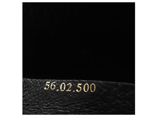 GUCCI Clutch Bag Leather Black Gold Auth 85496 Golden - view 12