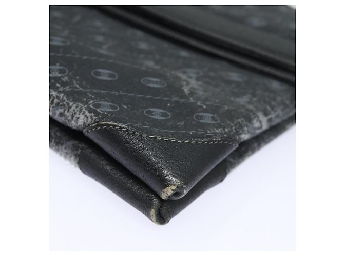GUCCI Clutch Bag Leather Black Gold Auth 85496 Golden - view 14