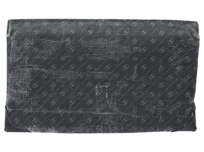 GUCCI Clutch Bag Leather Black Gold Auth 85496 Golden - view 2